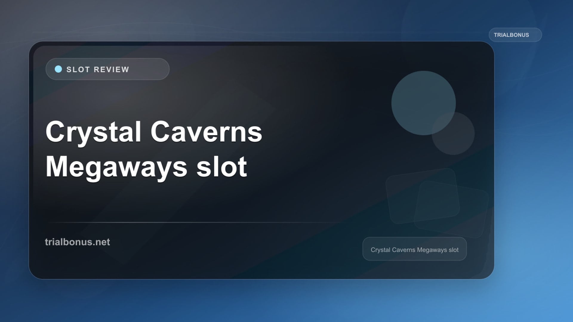 Crystal Caverns Megaways Slot: What to Check Before Playing review