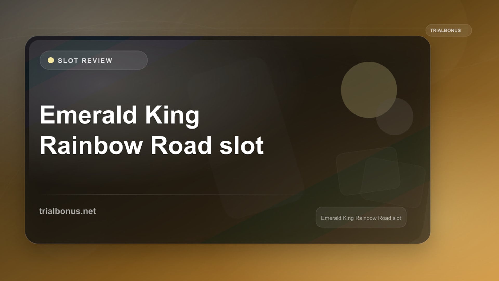 Emerald King Rainbow Road Slot: What to Check Before Playing review