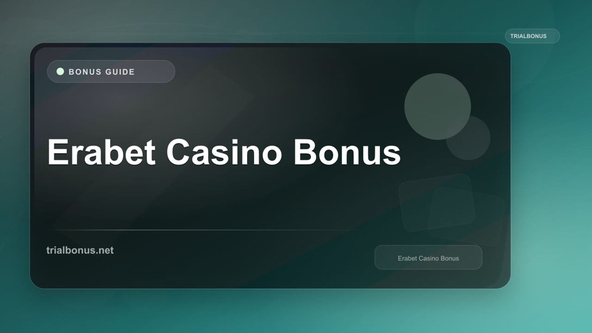 Erabet Casino Bonus: Terms to Check review