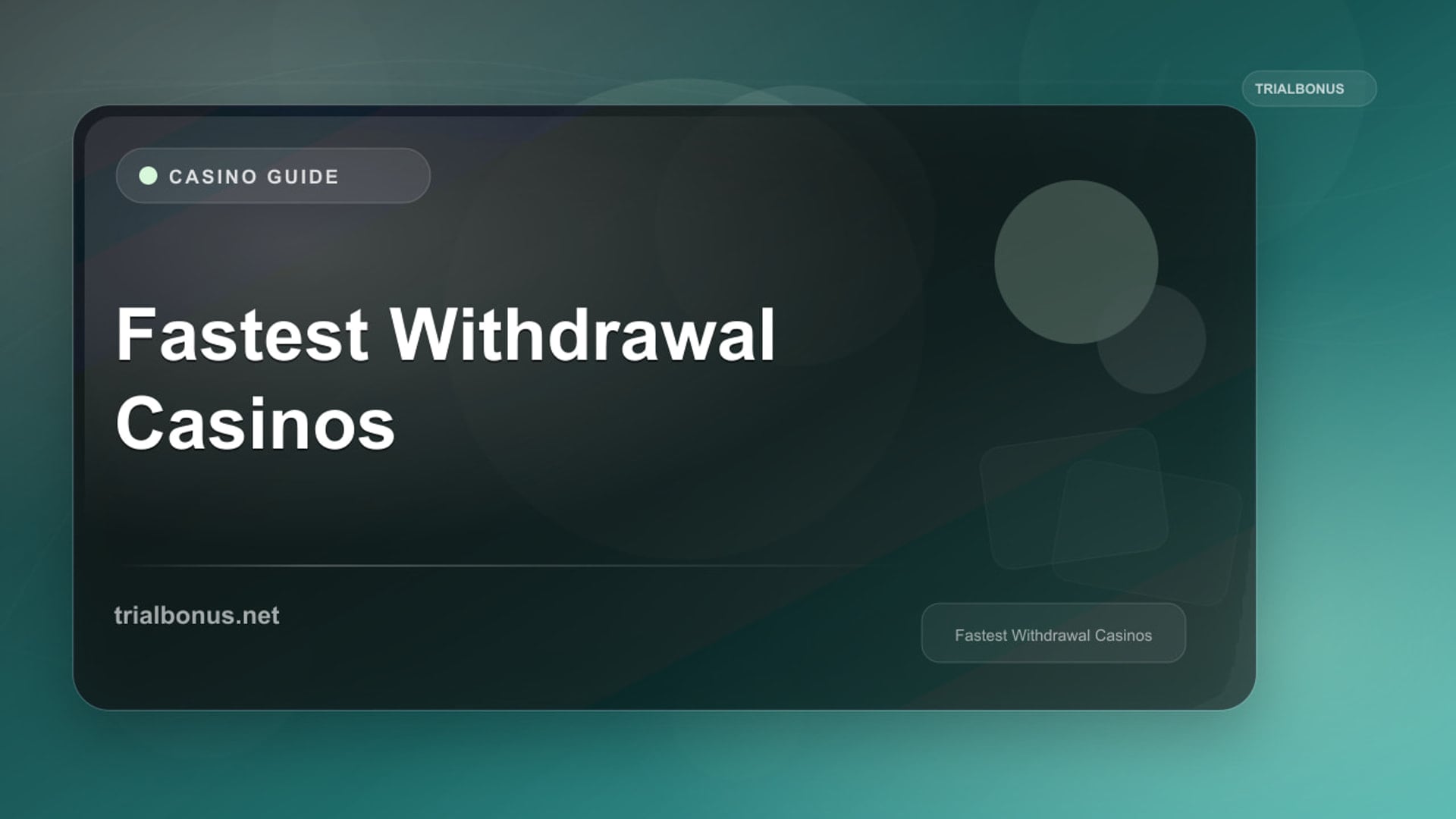 Fastest Withdrawal Casinos review