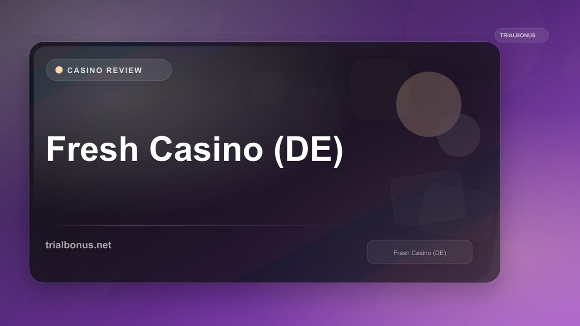 Fresh Casino (DE) review