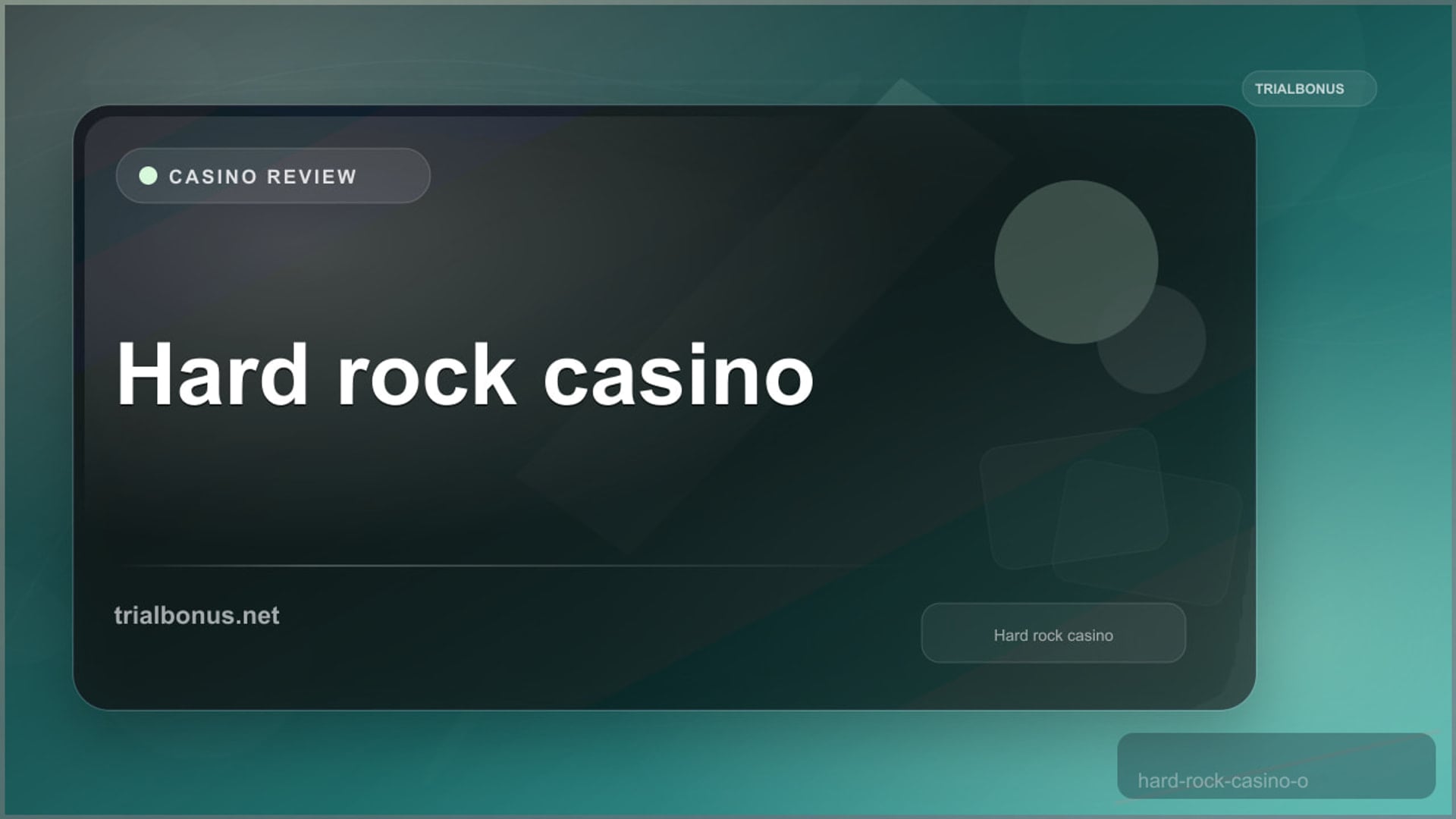 Hard rock online casino Review review