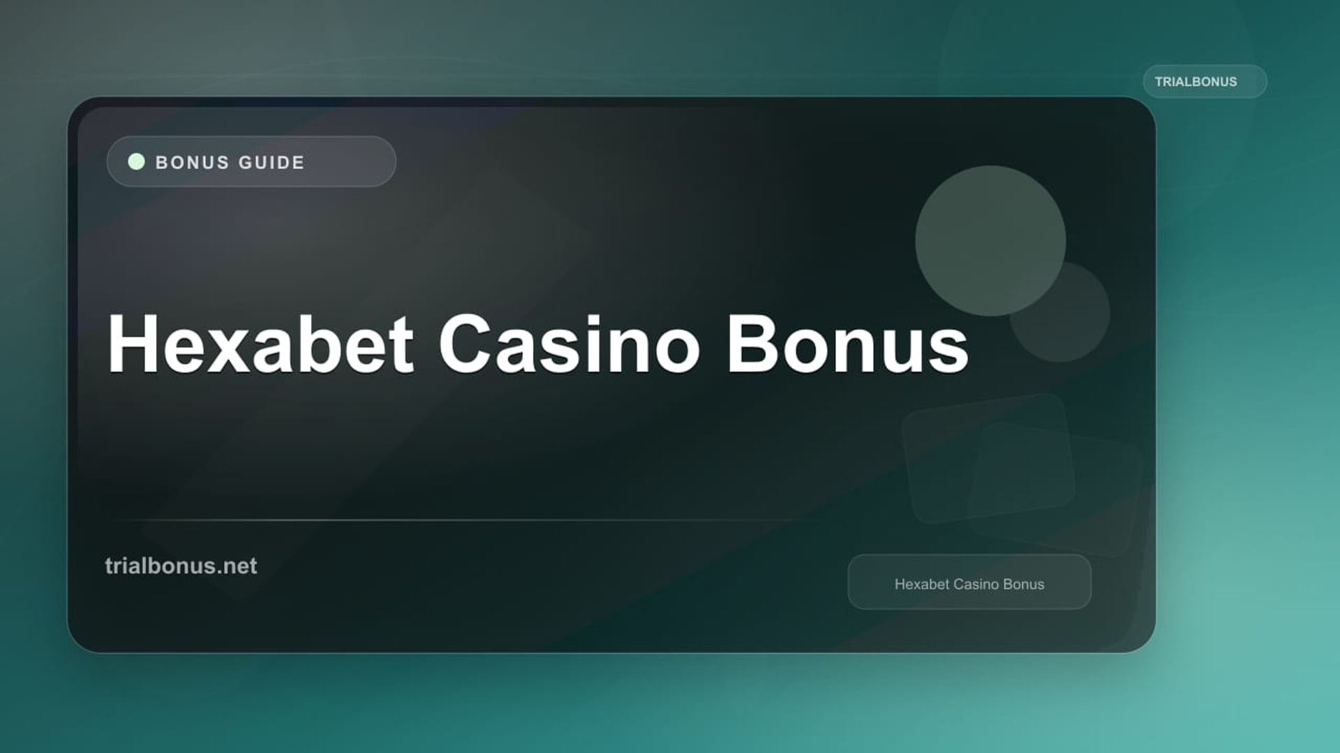 Hexabet Casino Bonus review