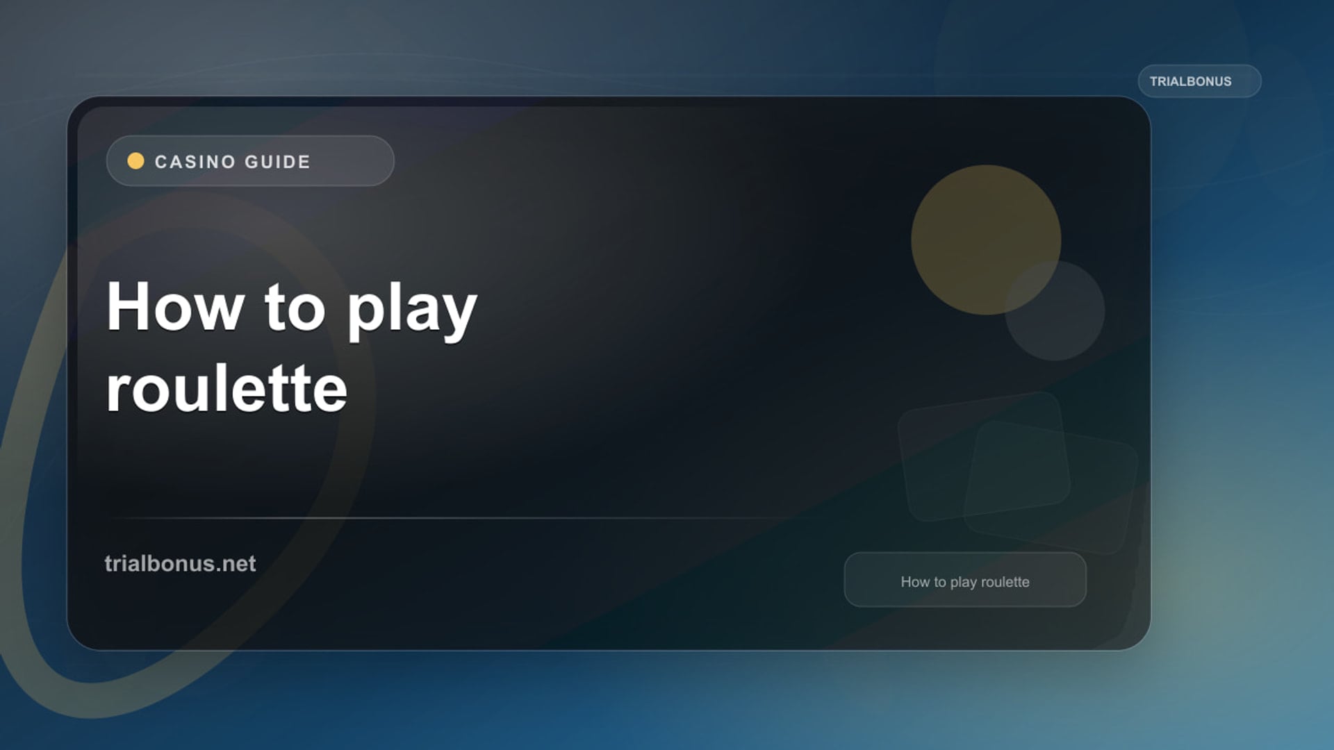 How to play roulette Guide review