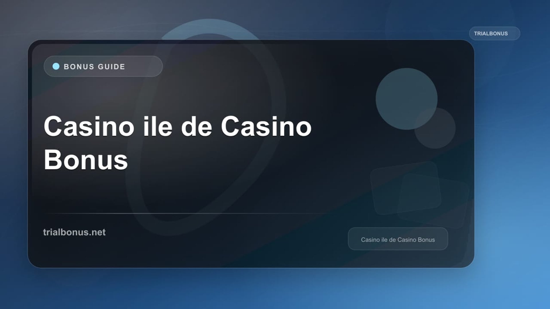 Casino ile de Casino Bonus review