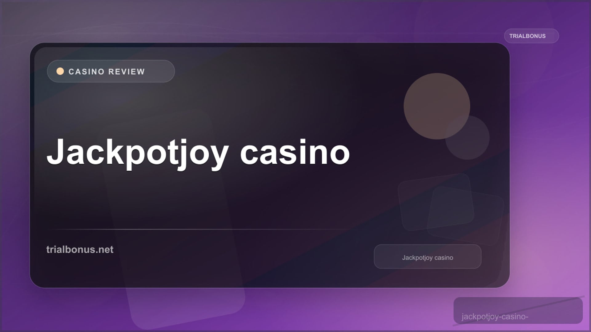 Jackpotjoy casino Review review