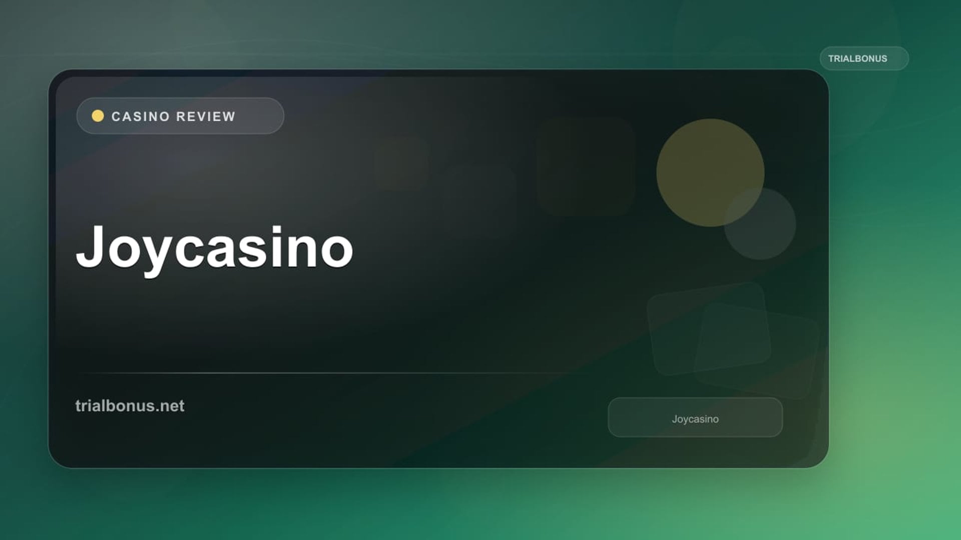 Joycasino review