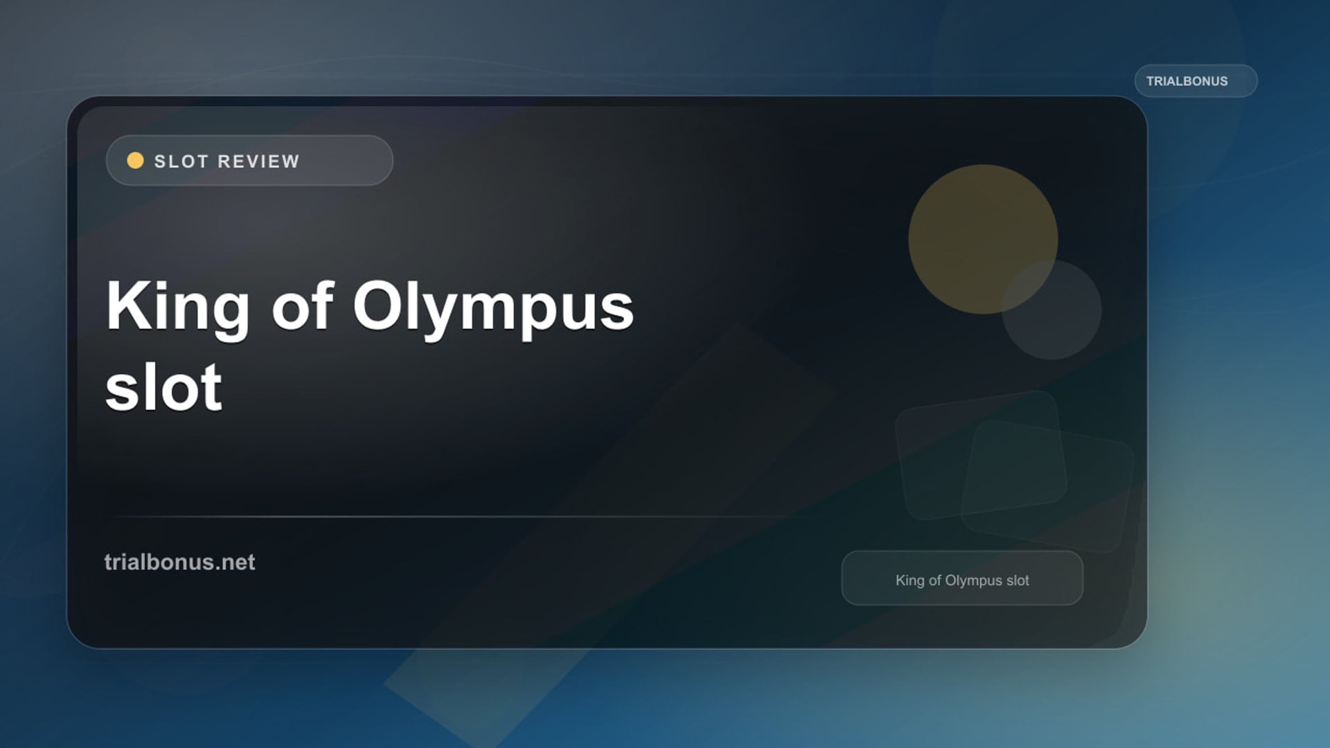 King of Olympus Slot: What to Check Before Playing review