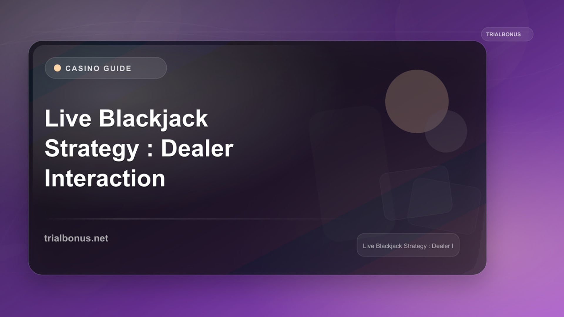 Live Blackjack Strategy Guide: Dealer Interaction Tips review
