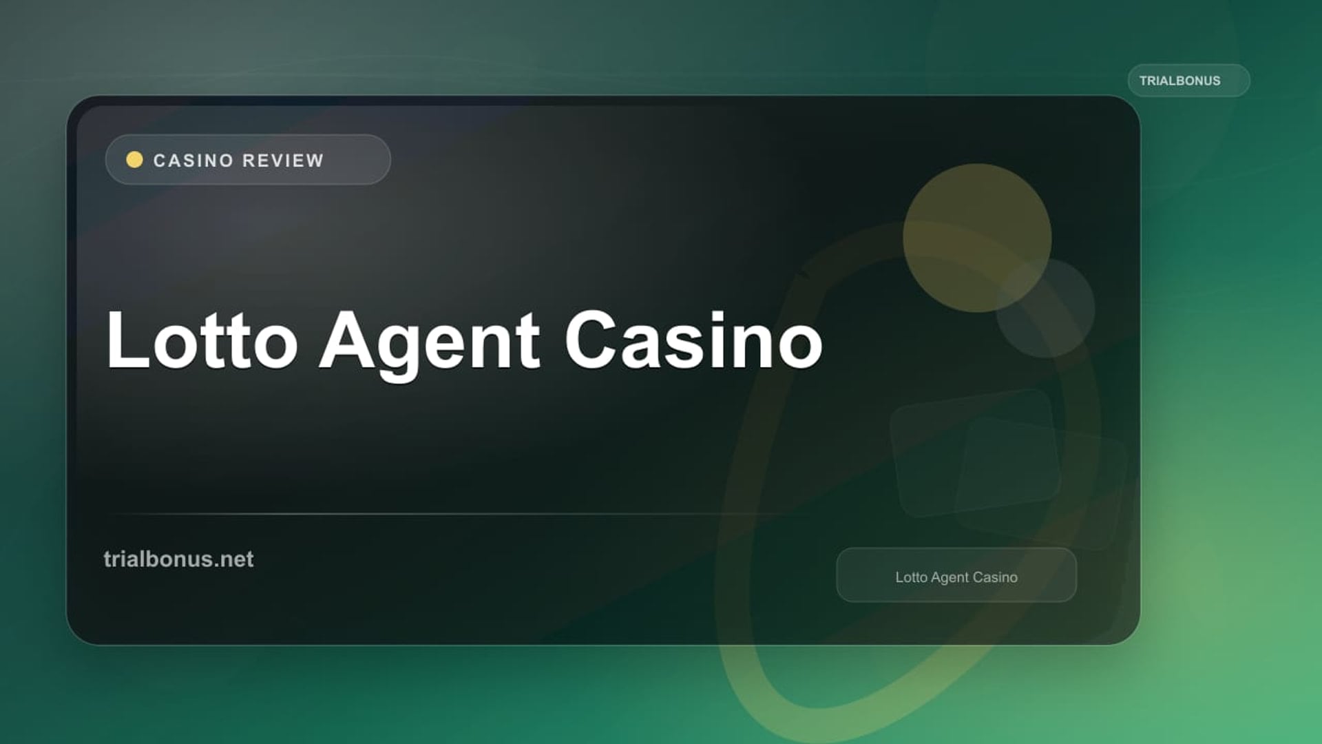Lotto Agent Casino review