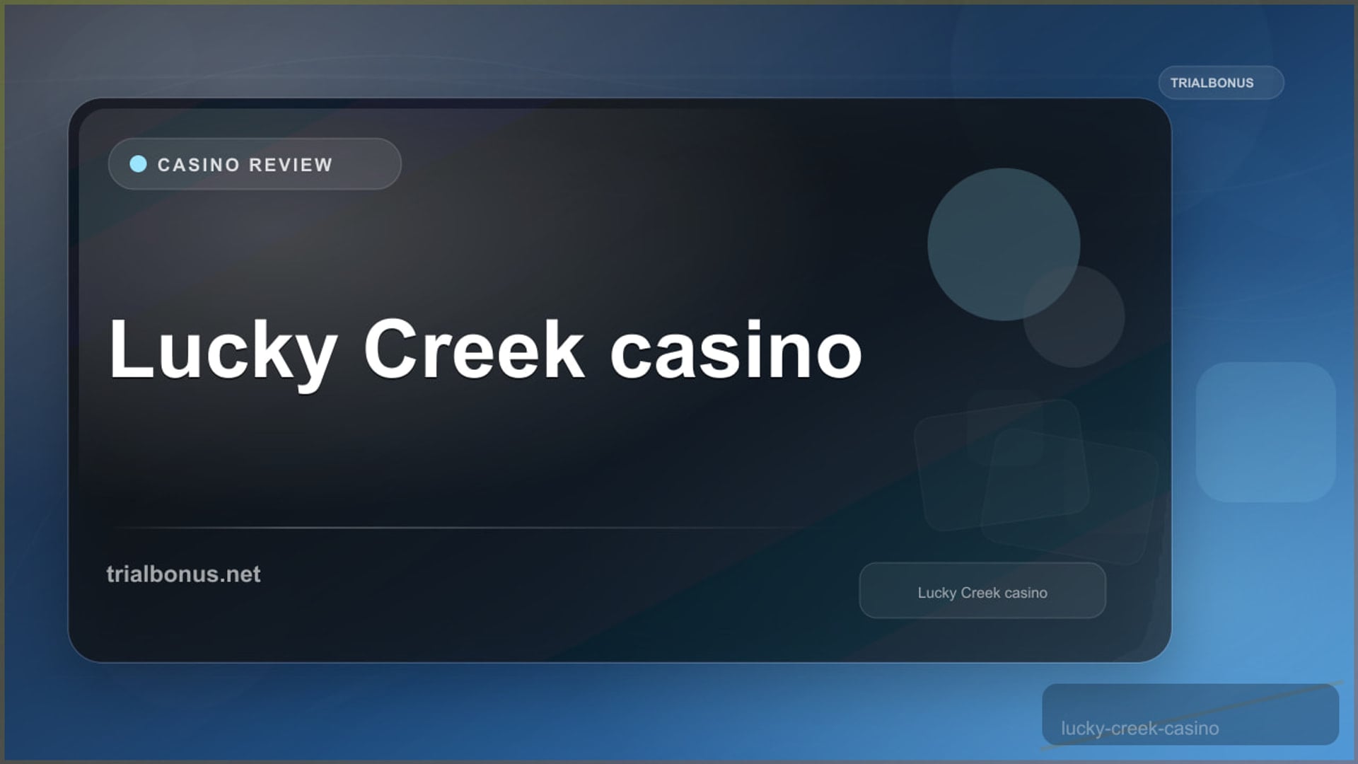 Lucky Creek casino review