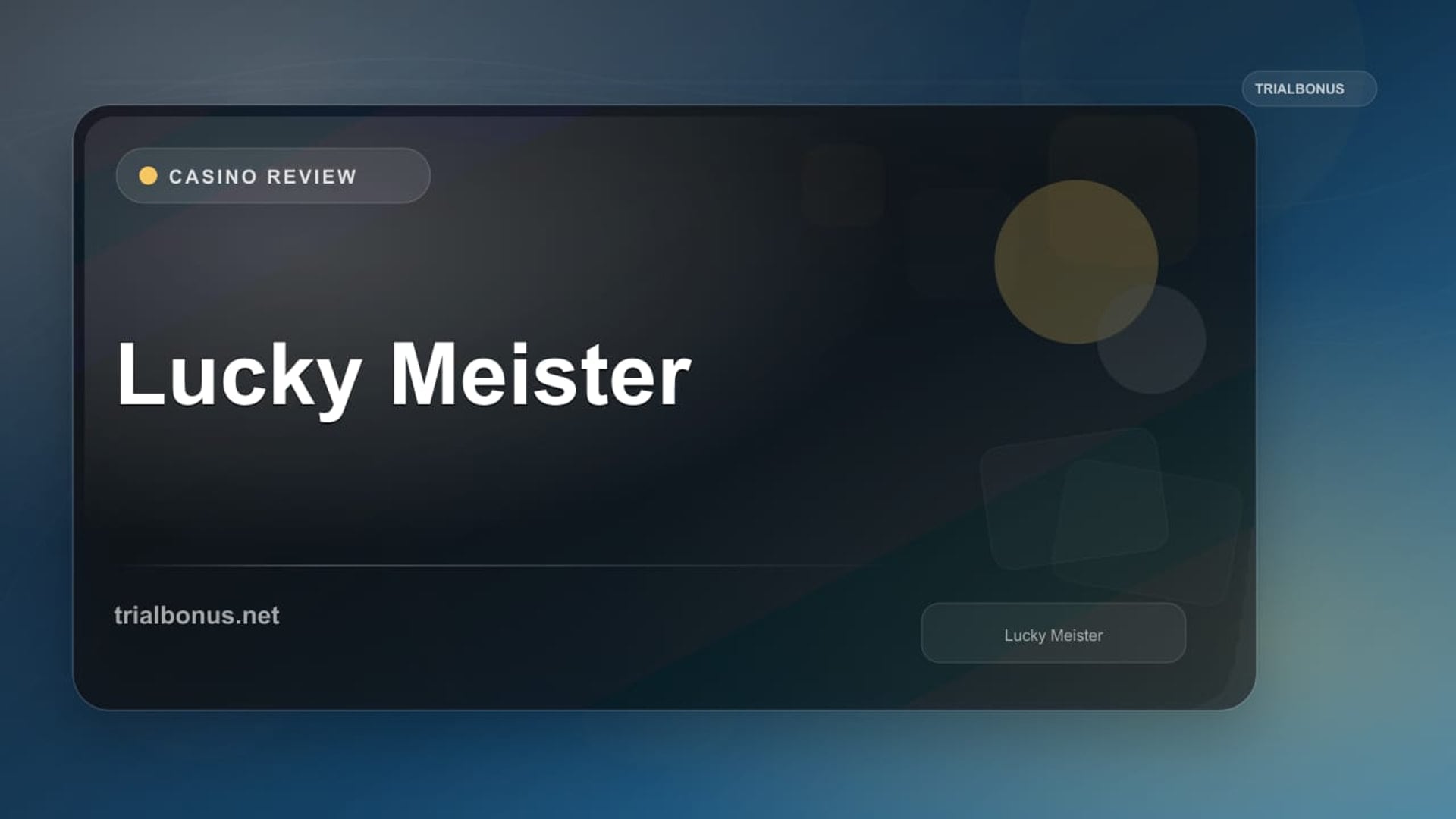 Lucky Meister review