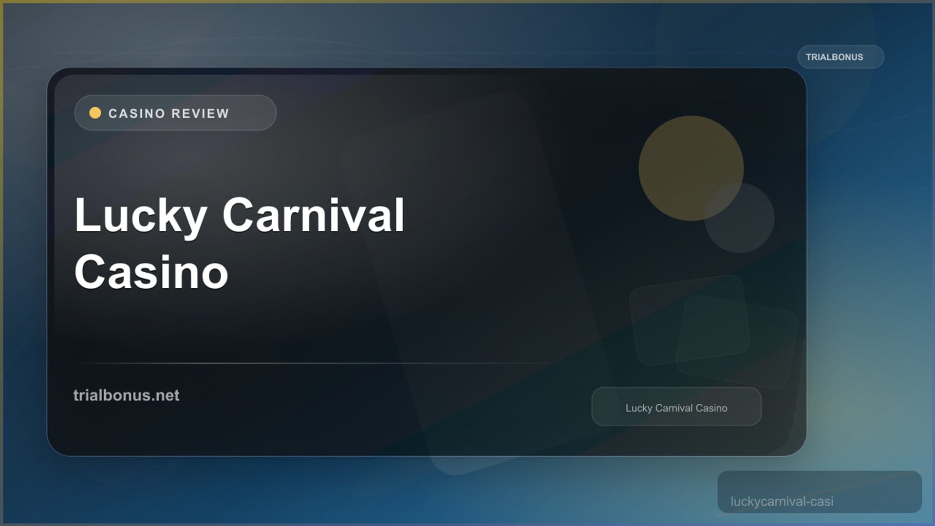 Lucky Carnival Casino review