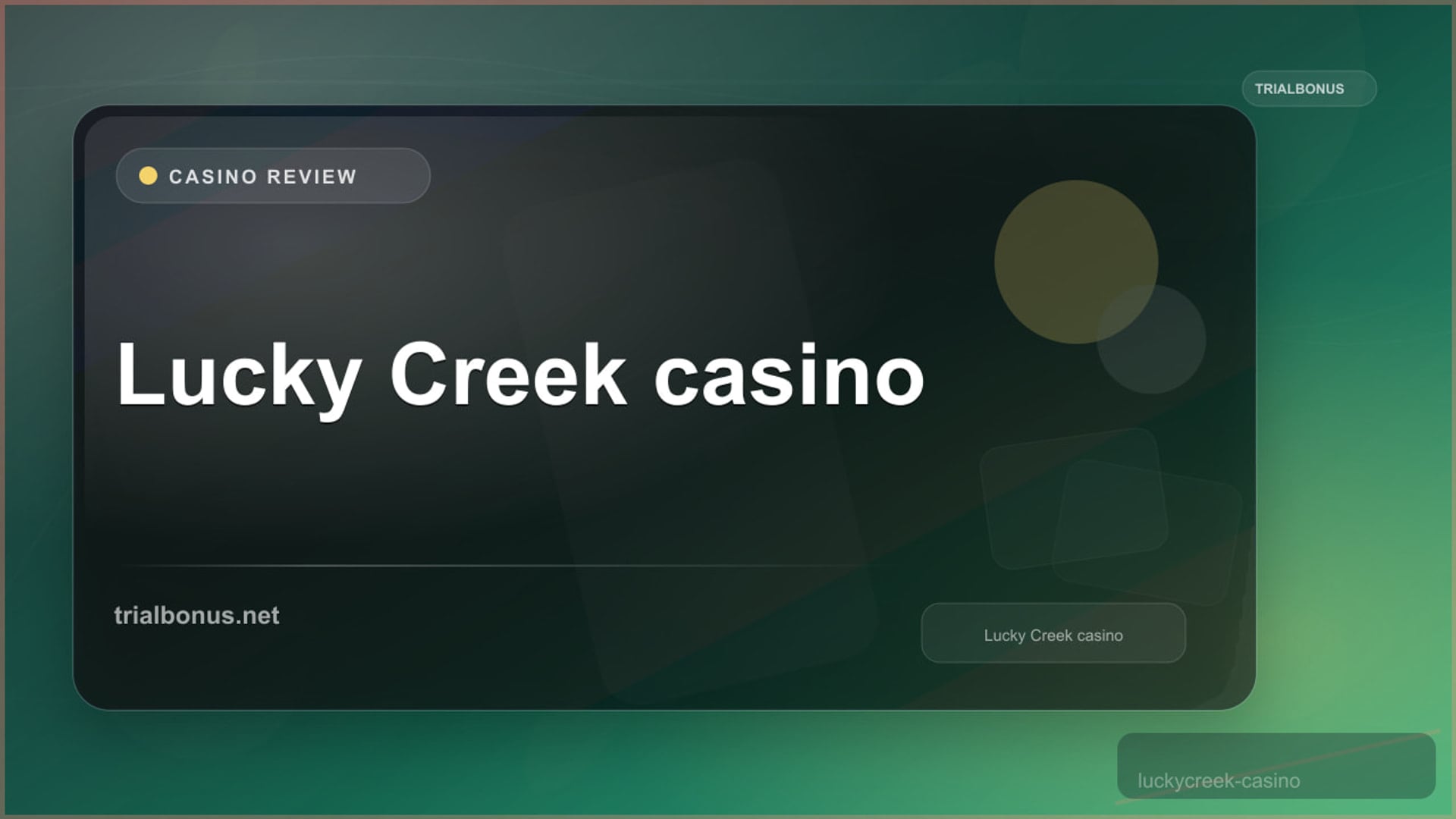 Lucky Creek casino review