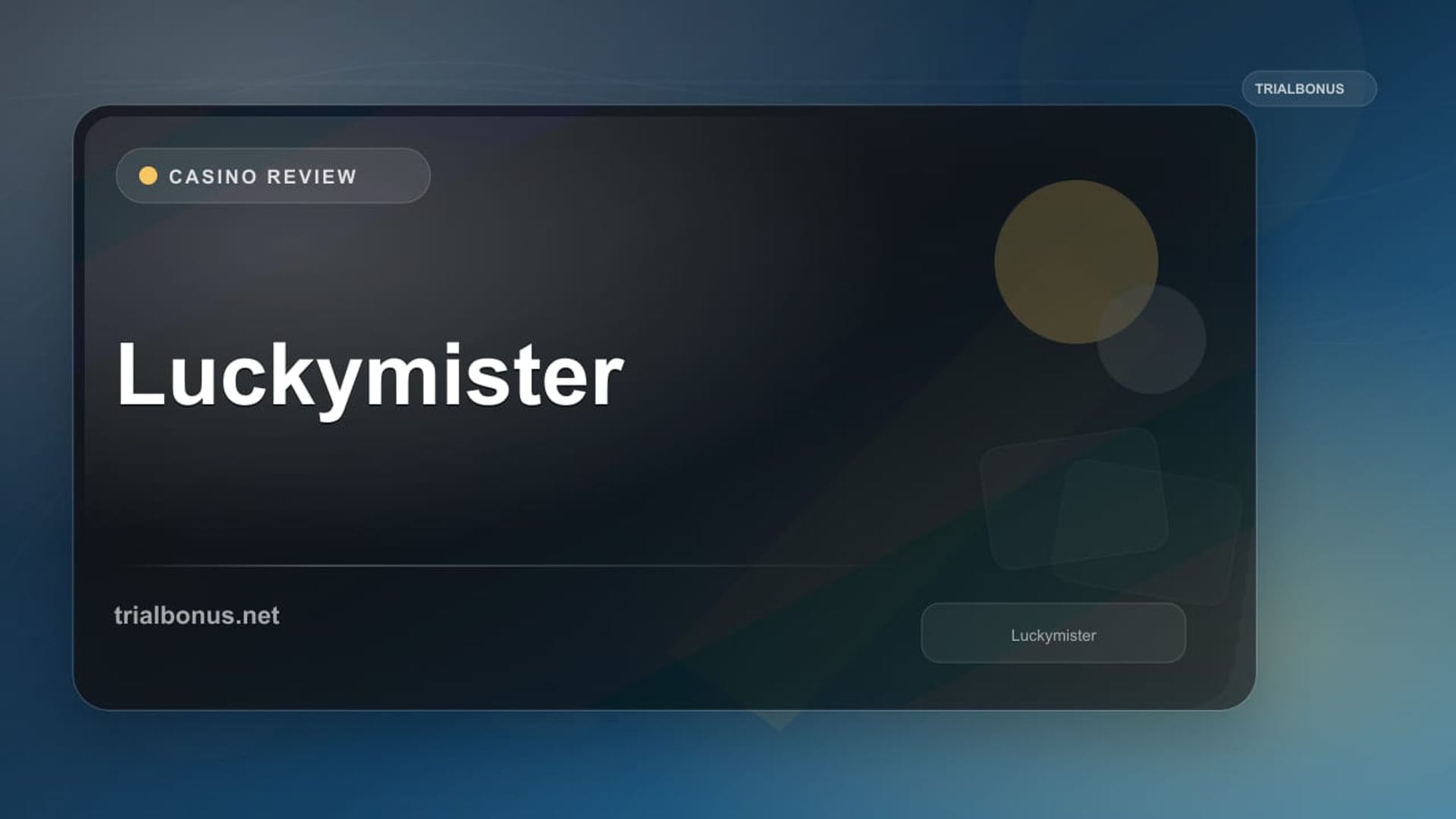 Luckymister review