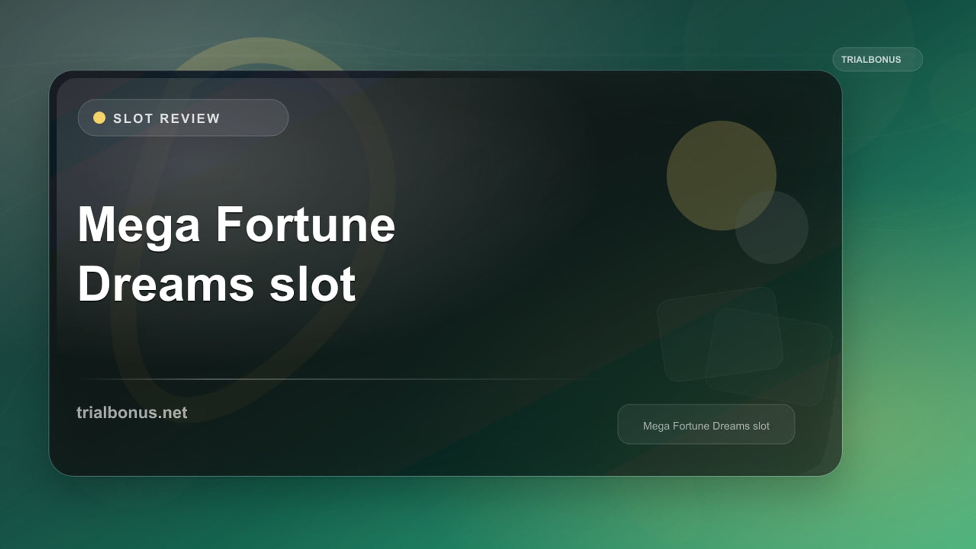 Mega Fortune Dreams Slot: What to Check Before Playing review