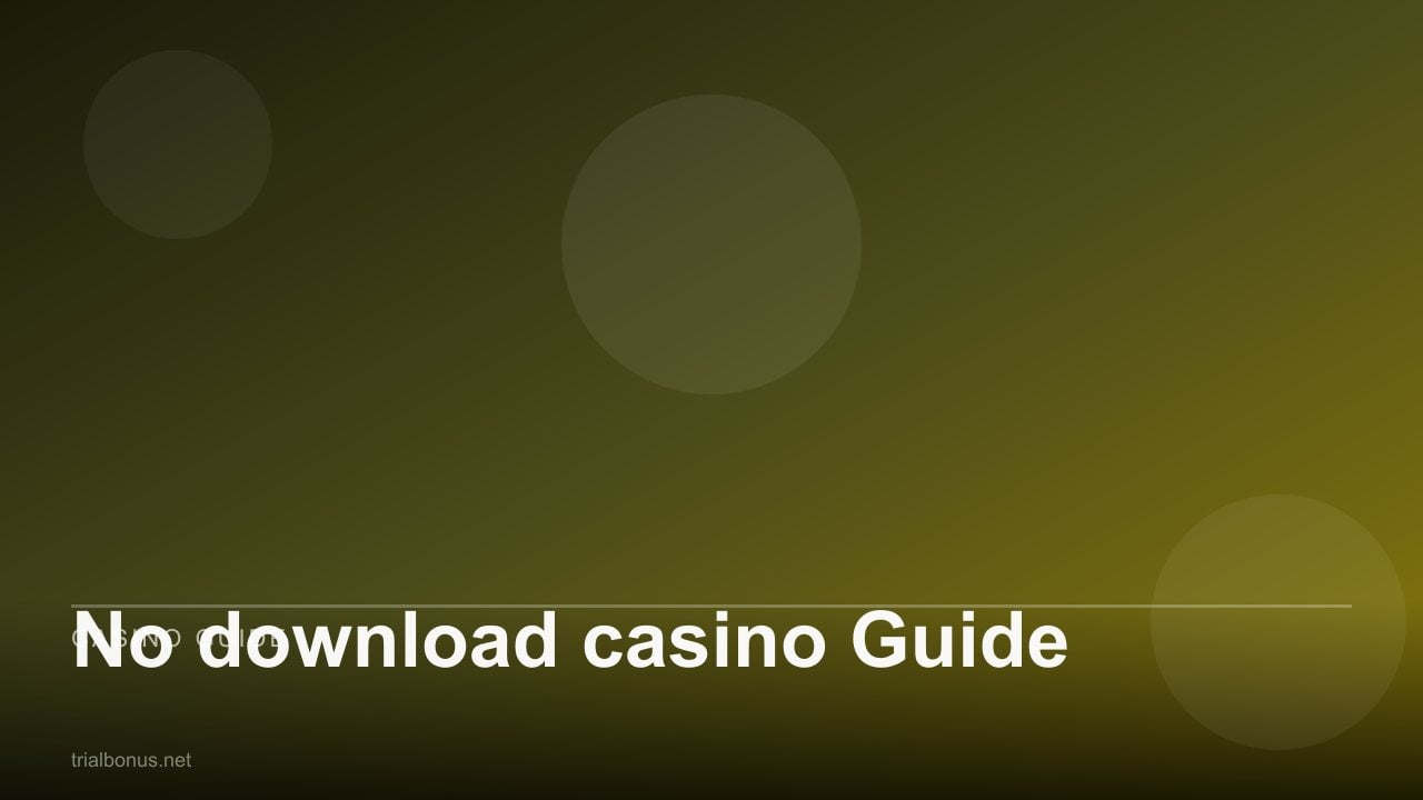 No download casino Guide review