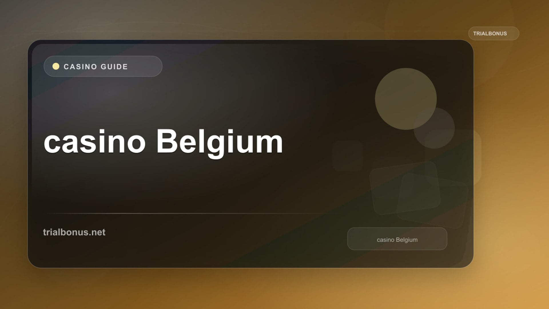 Online casino Belgium review