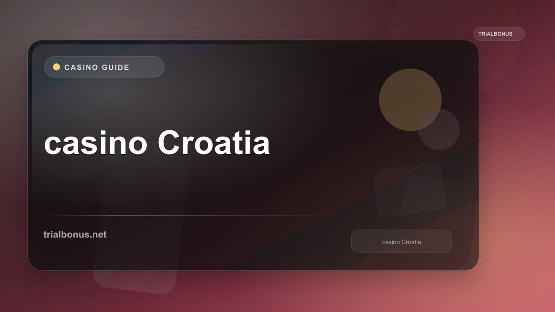 Online casino Croatia Guide review