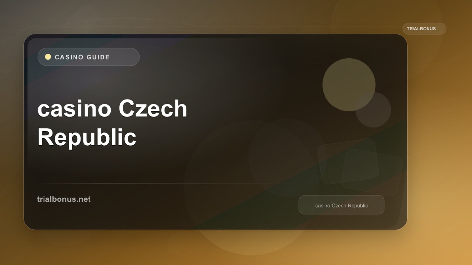 Online casino Czech Republic Guide review