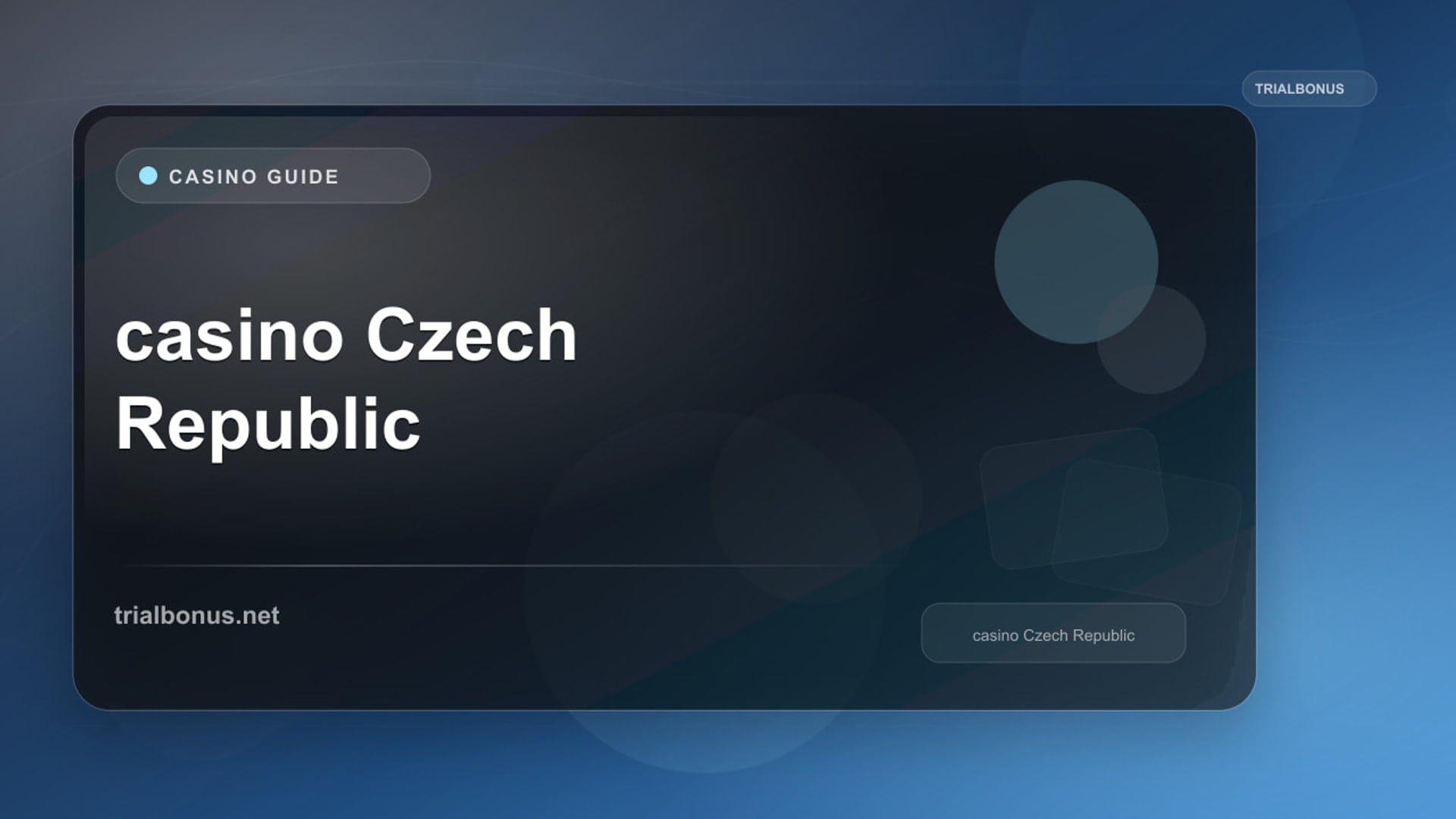 Online Casino Czech Republic: Official Player Checks review