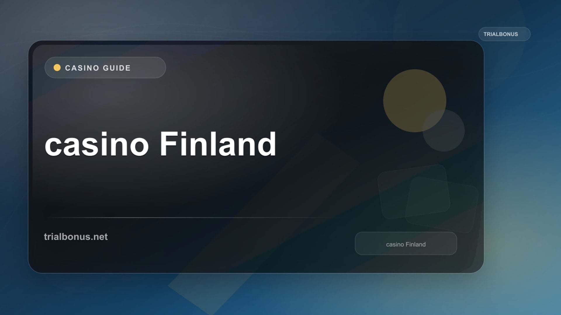 Online casino Finland Guide review