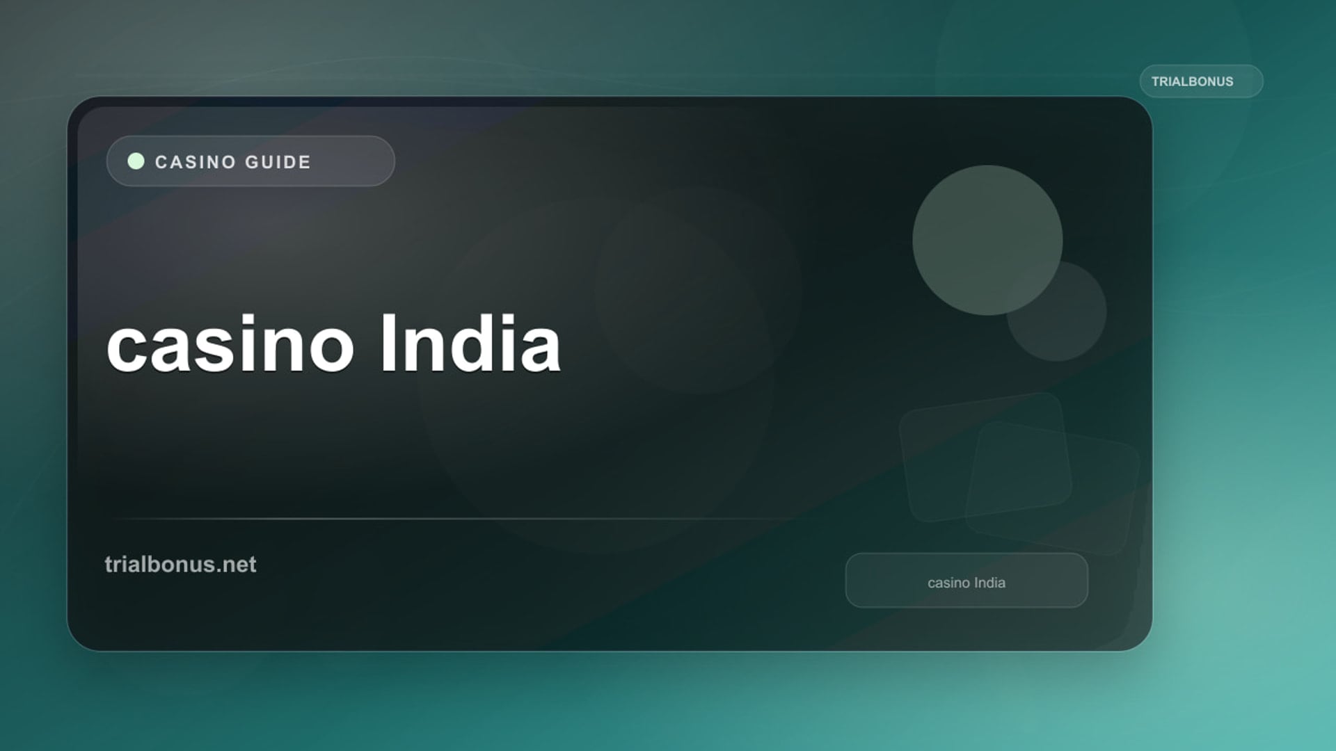 Online casino India Guide review