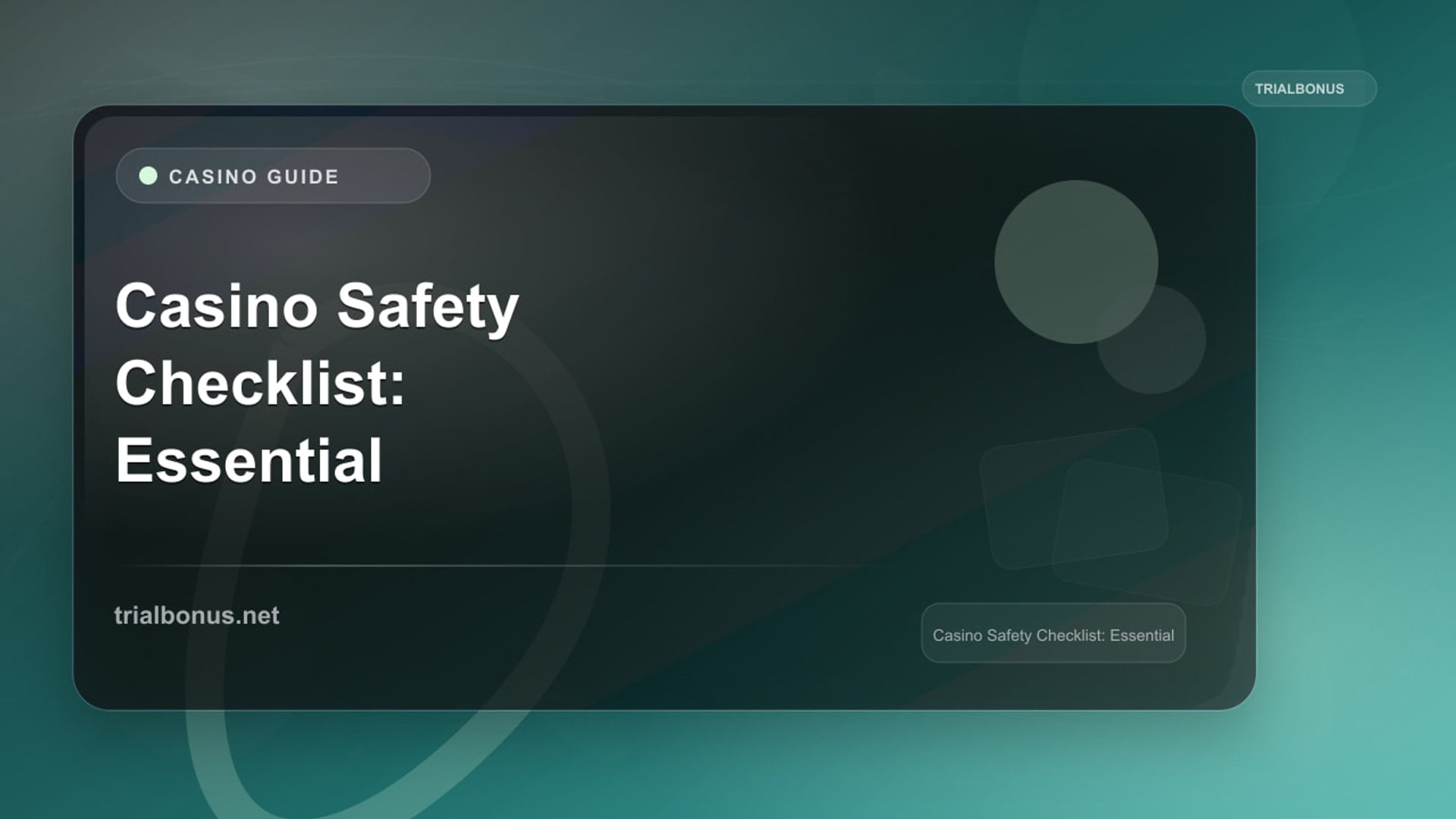 Online Casino Safety Checklist: Essential Security Steps review