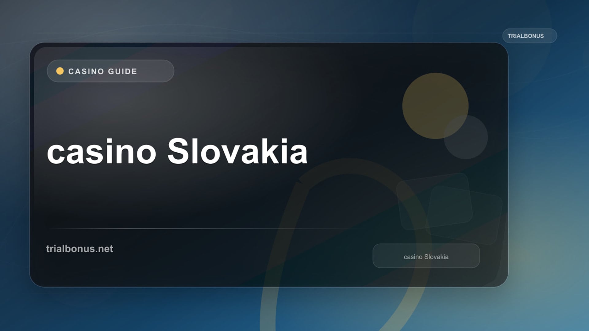 Online casino Slovakia Guide review