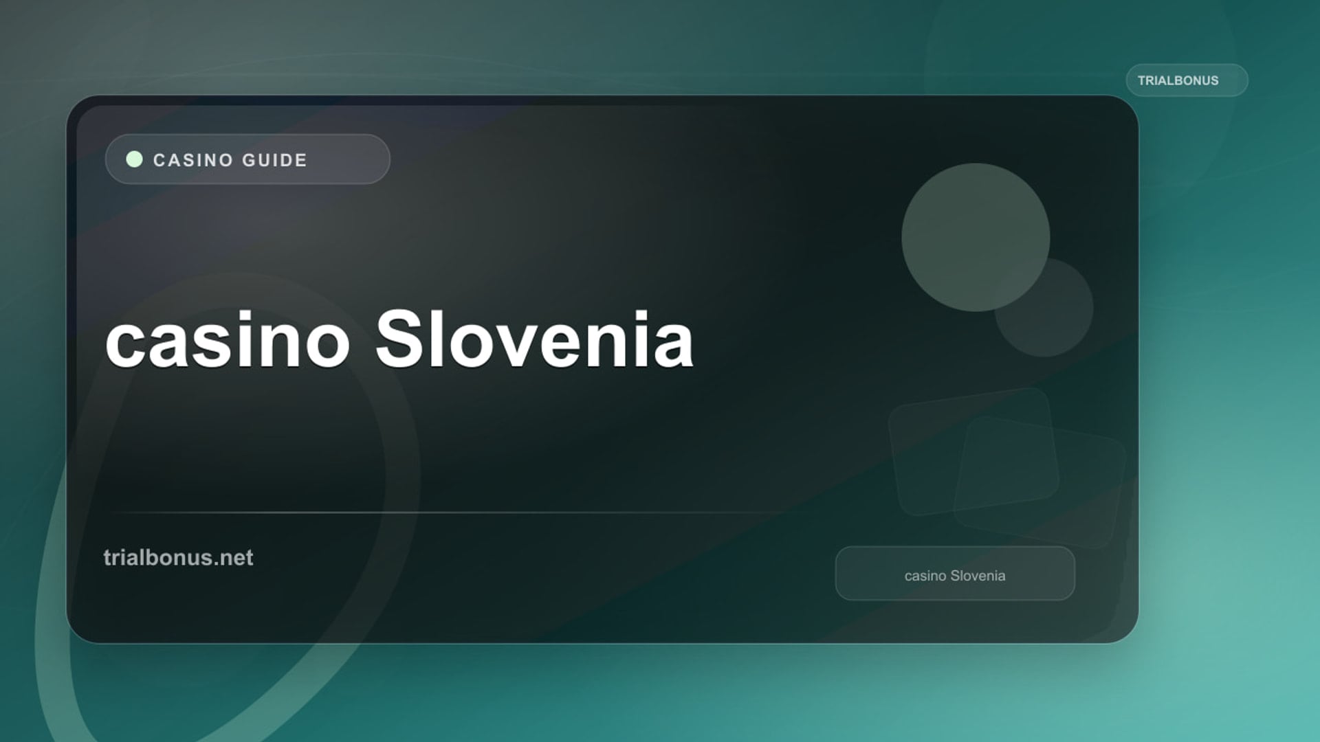 Online casino Slovenia Guide review