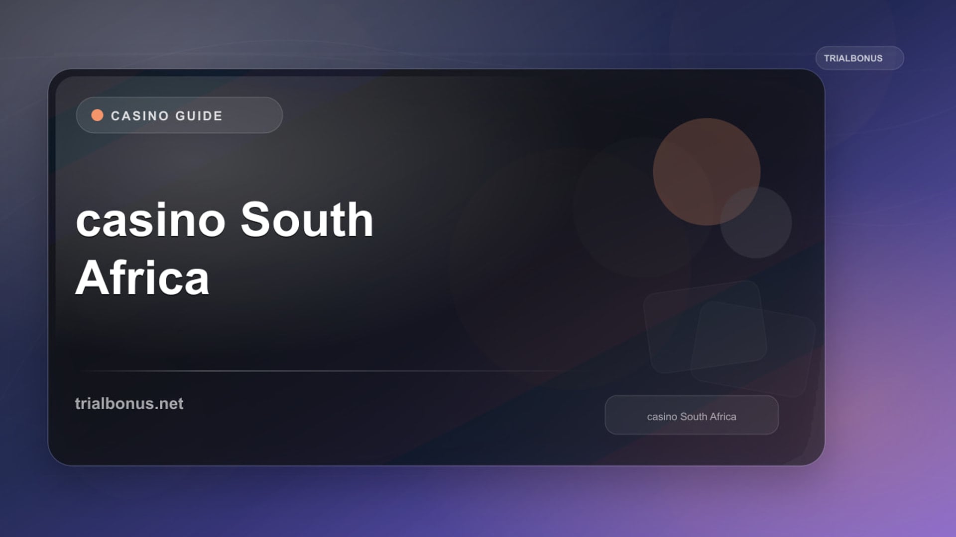 Online casino South Africa review