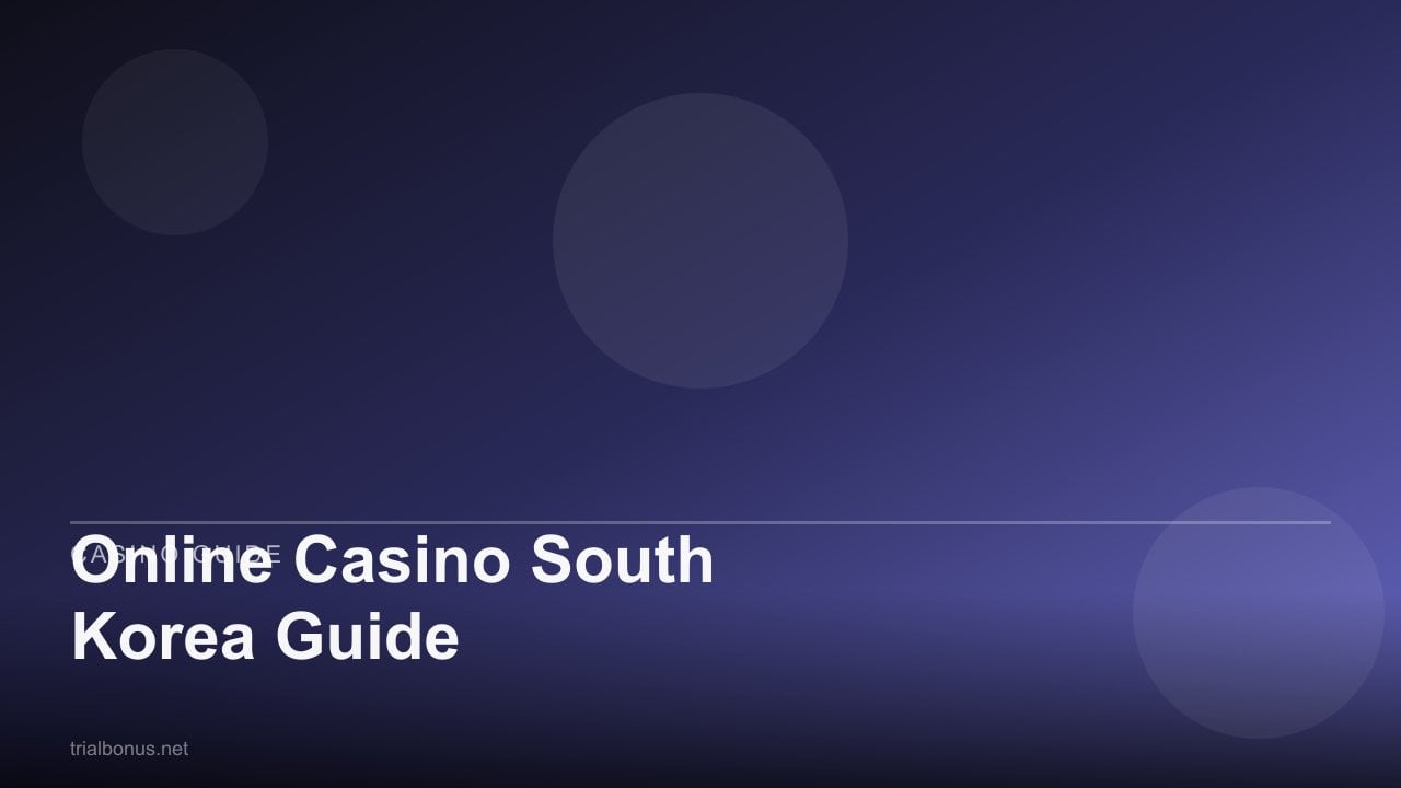 Online Casino South Korea Guide review