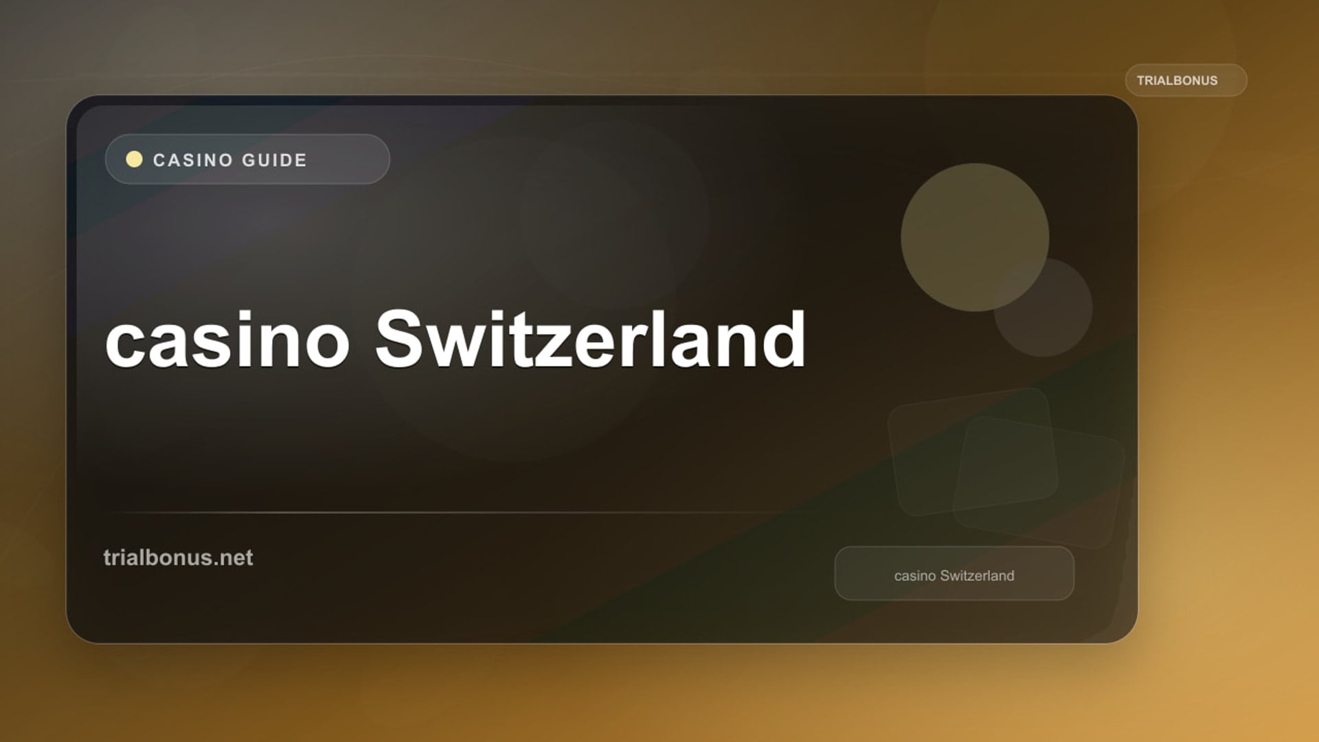 Online casino Switzerland review