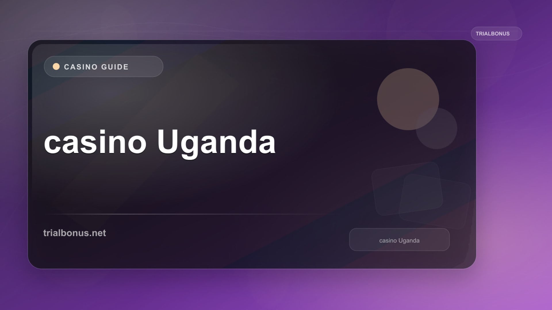Online casino Uganda Guide review