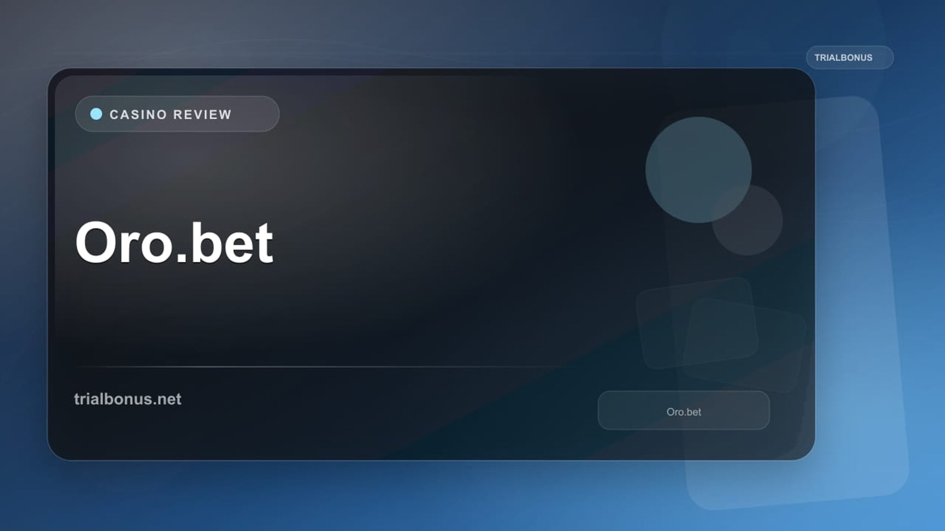 Oro.bet review