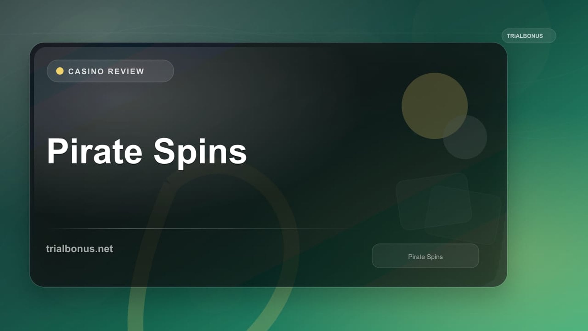 Pirate Spins review