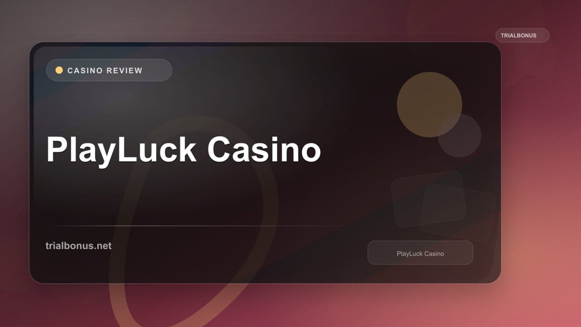 PlayLuck Casino review