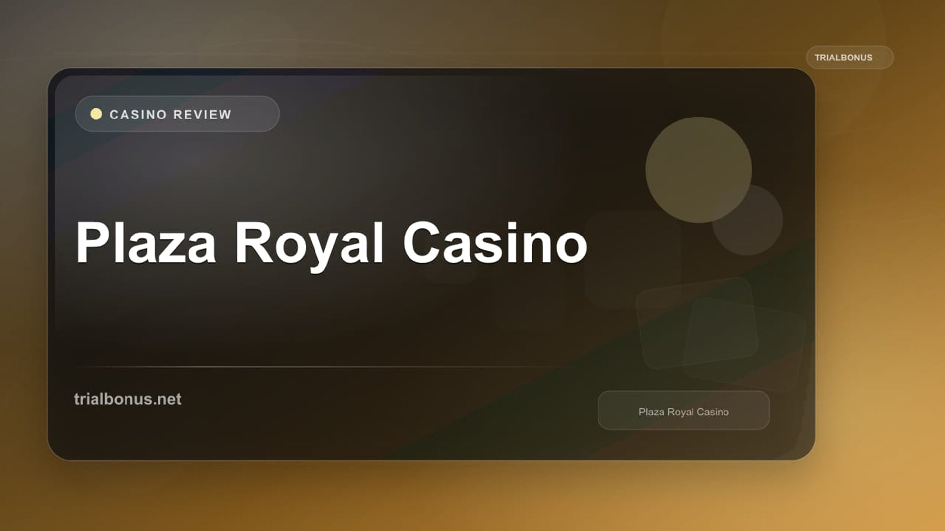Plaza Royal Casino review