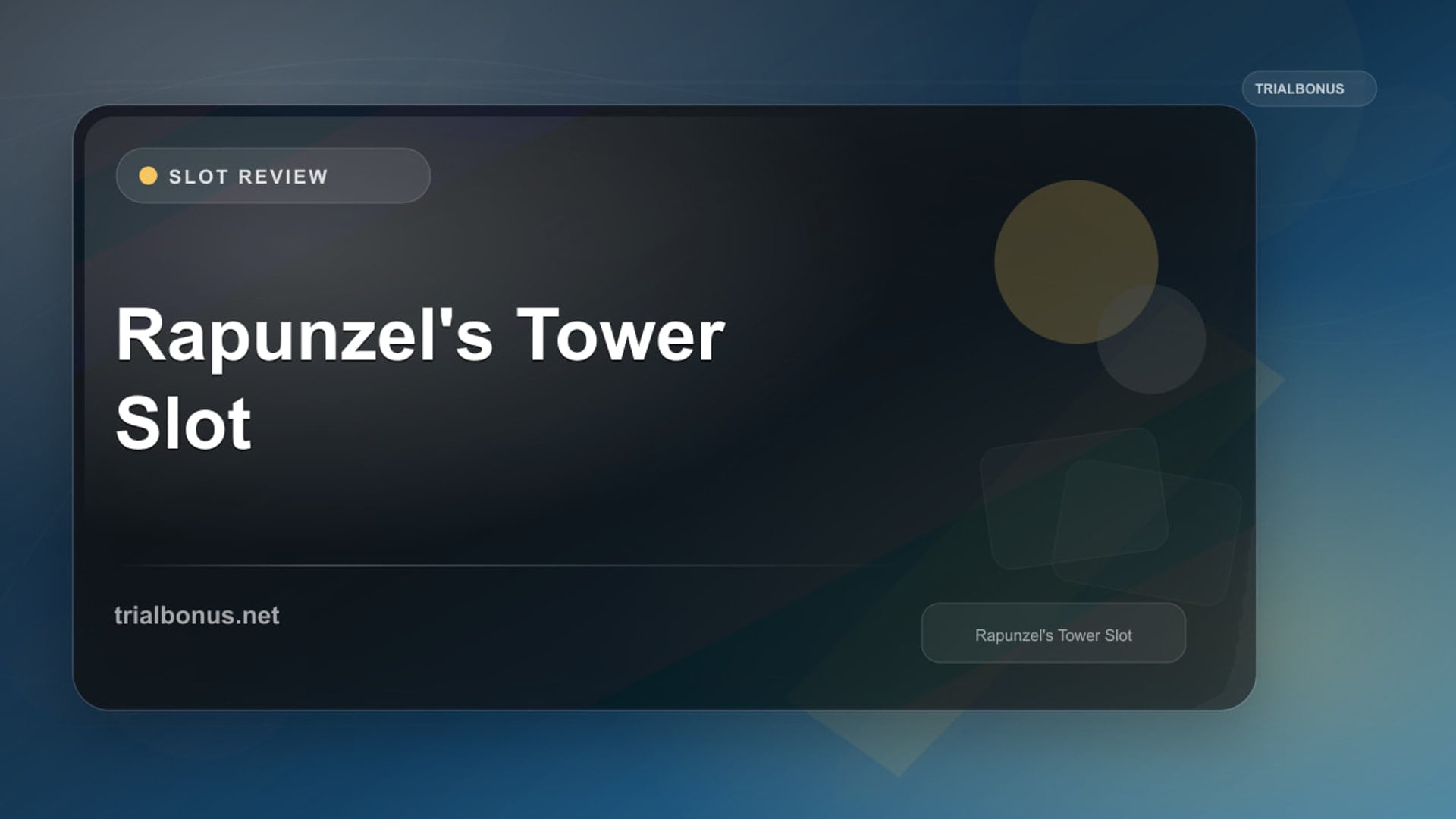 Rapunzel's Tower Slot review