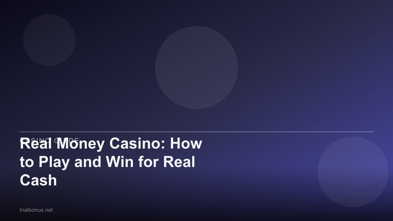 Real Money Casino: How to Play and Win for Real Cash review
