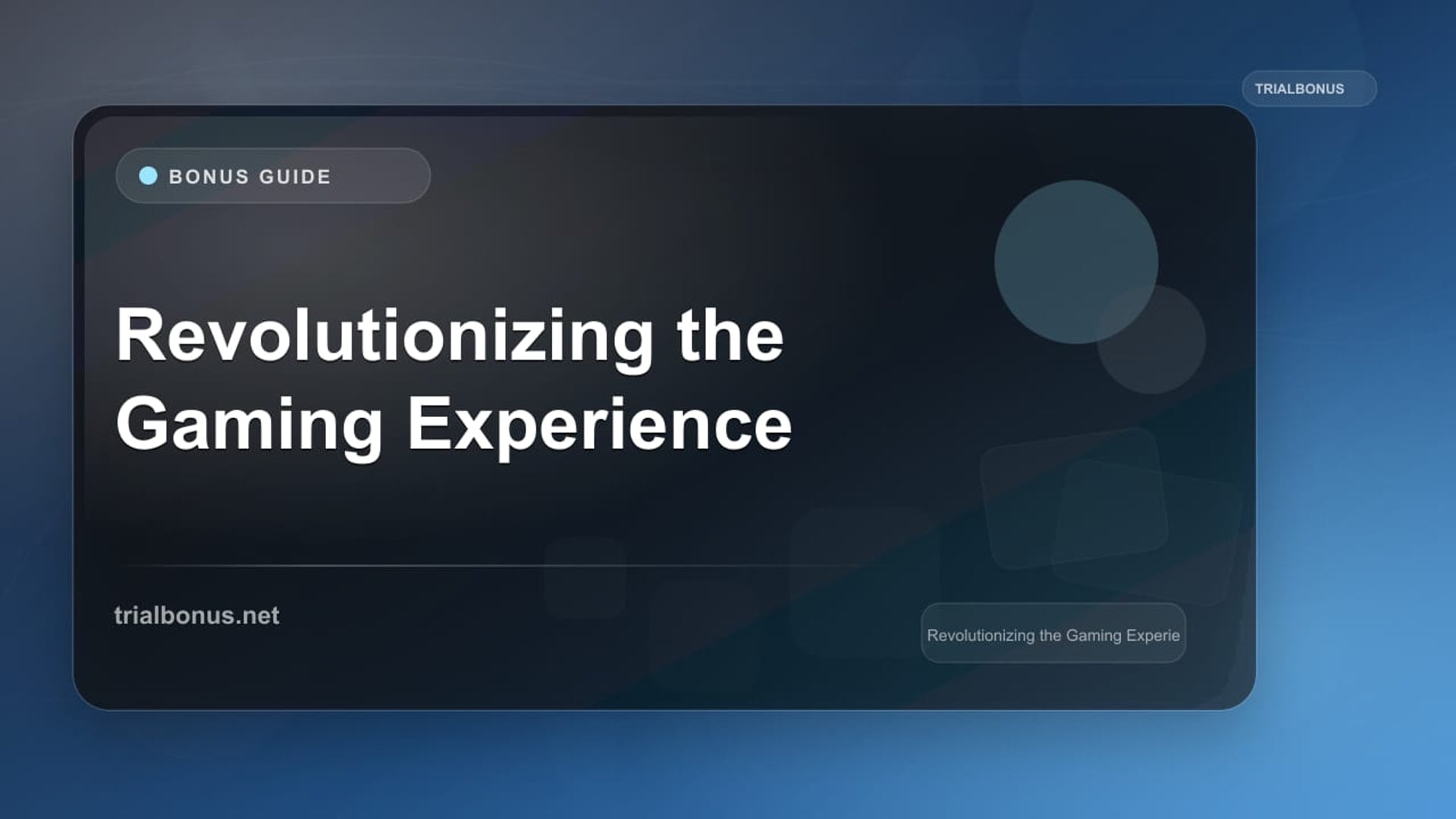 Revolutionizing the Gaming Experience review