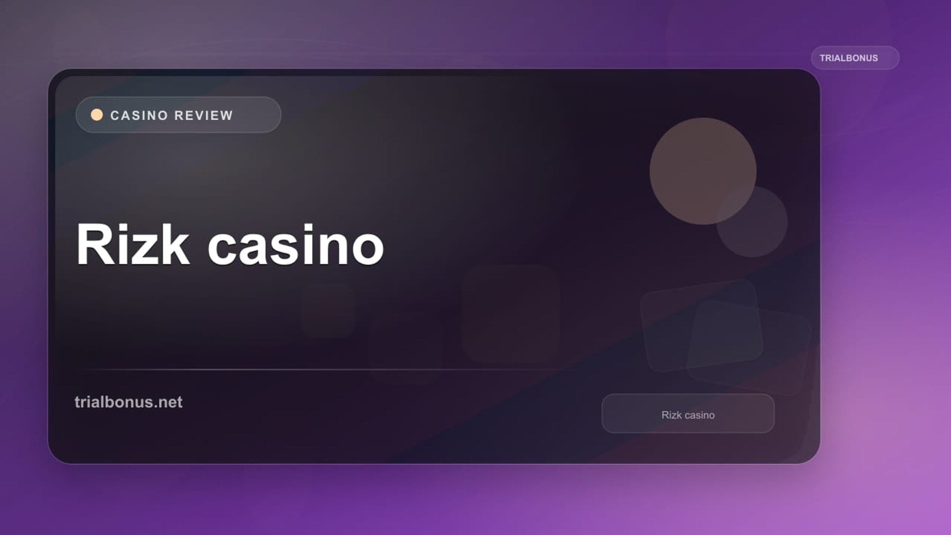 Rizk casino Review review