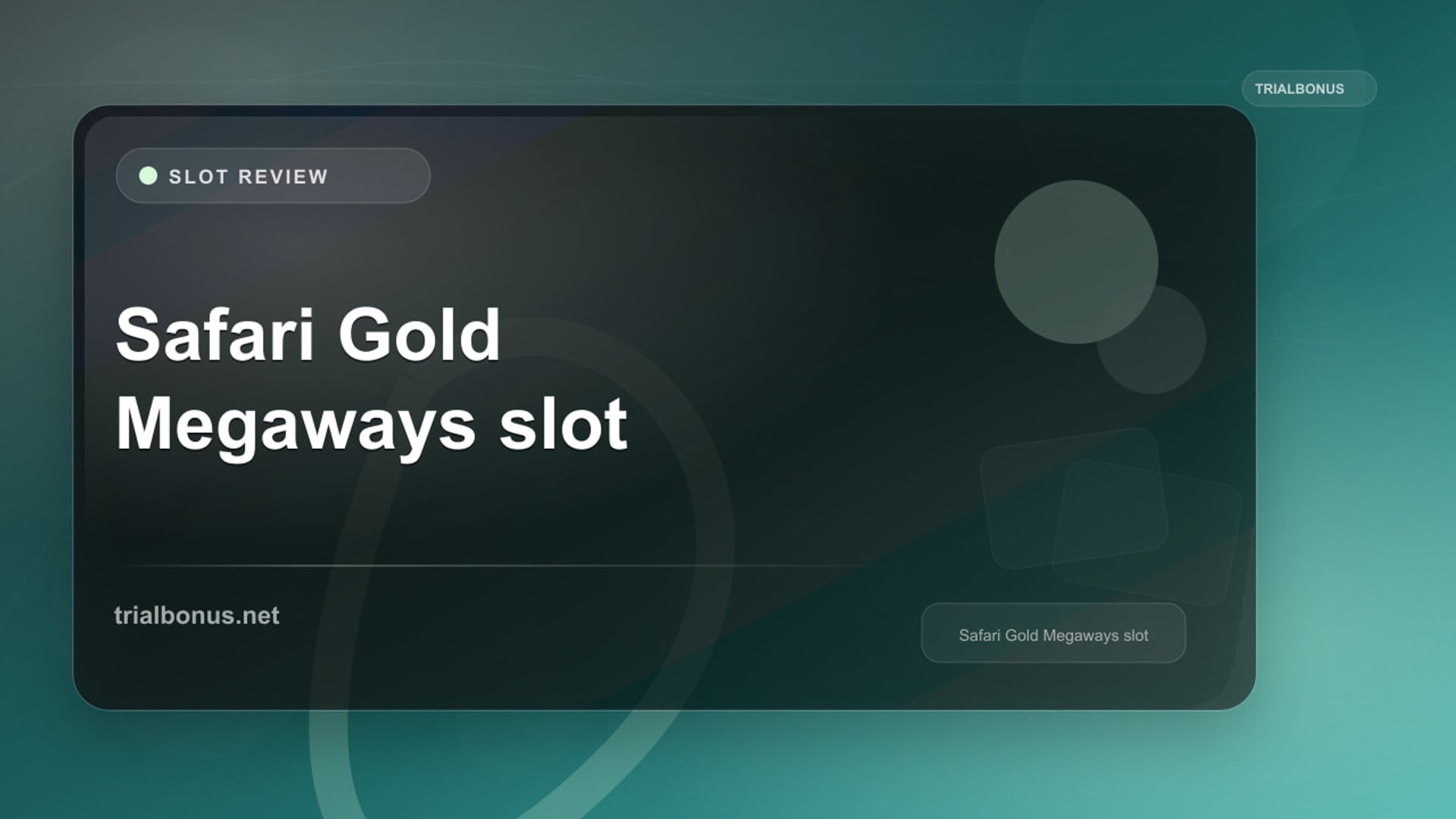 Safari Gold Megaways Slot: What to Check Before Playing review