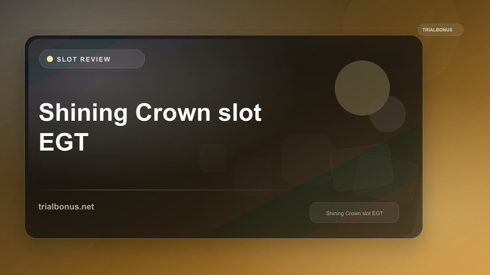 Shining Crown Slot: What to Check Before Playing review