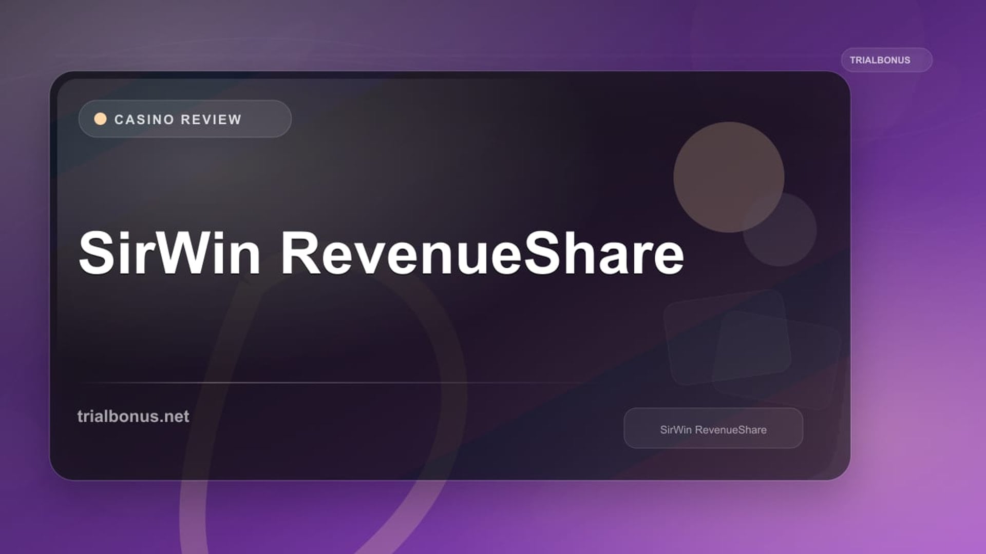 SirWin RevenueShare review