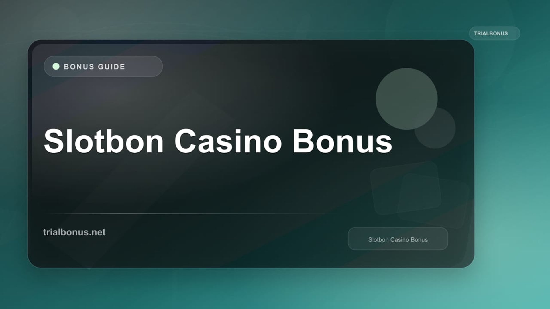Slotbon Casino Bonus review