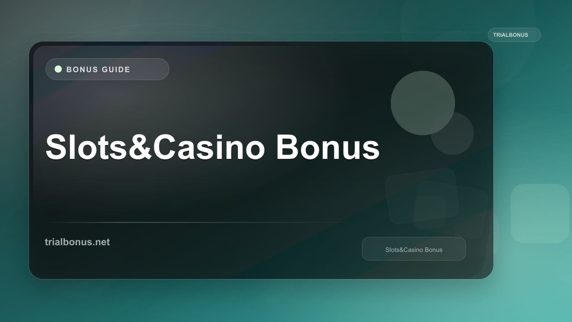 Slots&Casino Bonus review