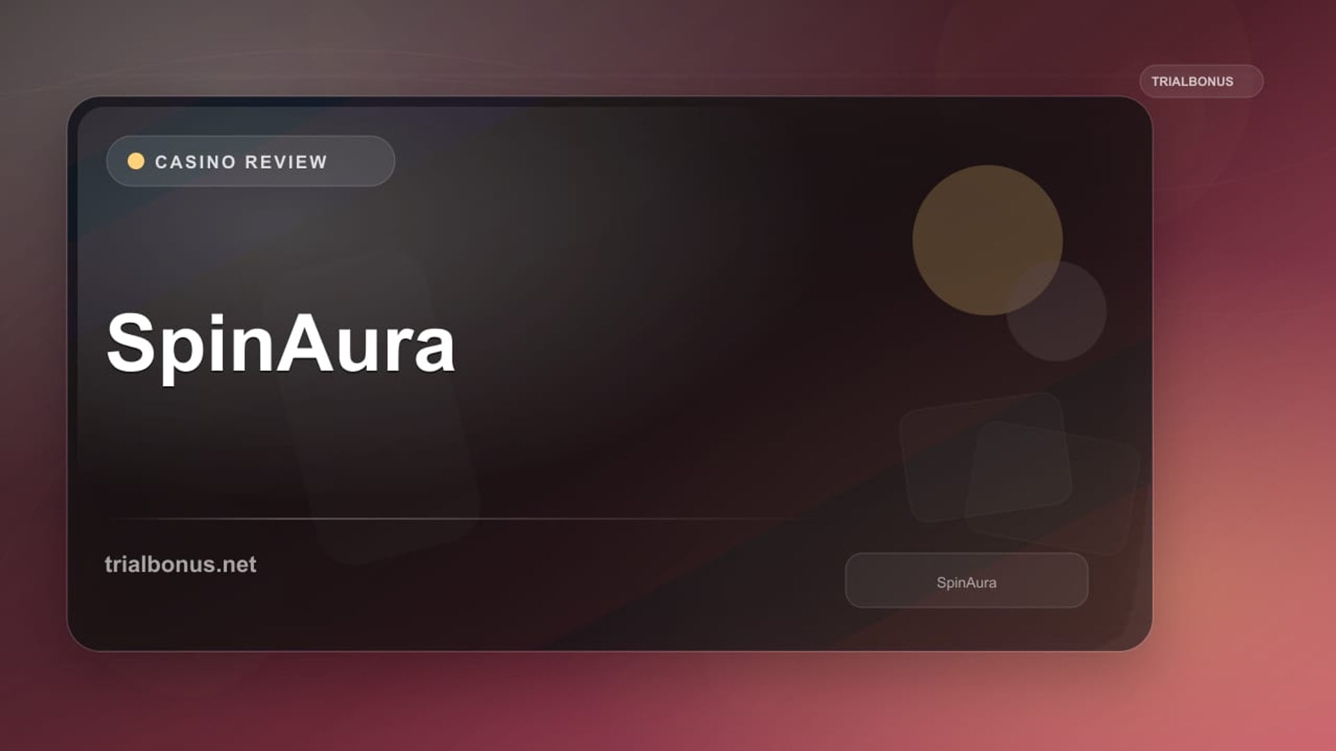 SpinAura review