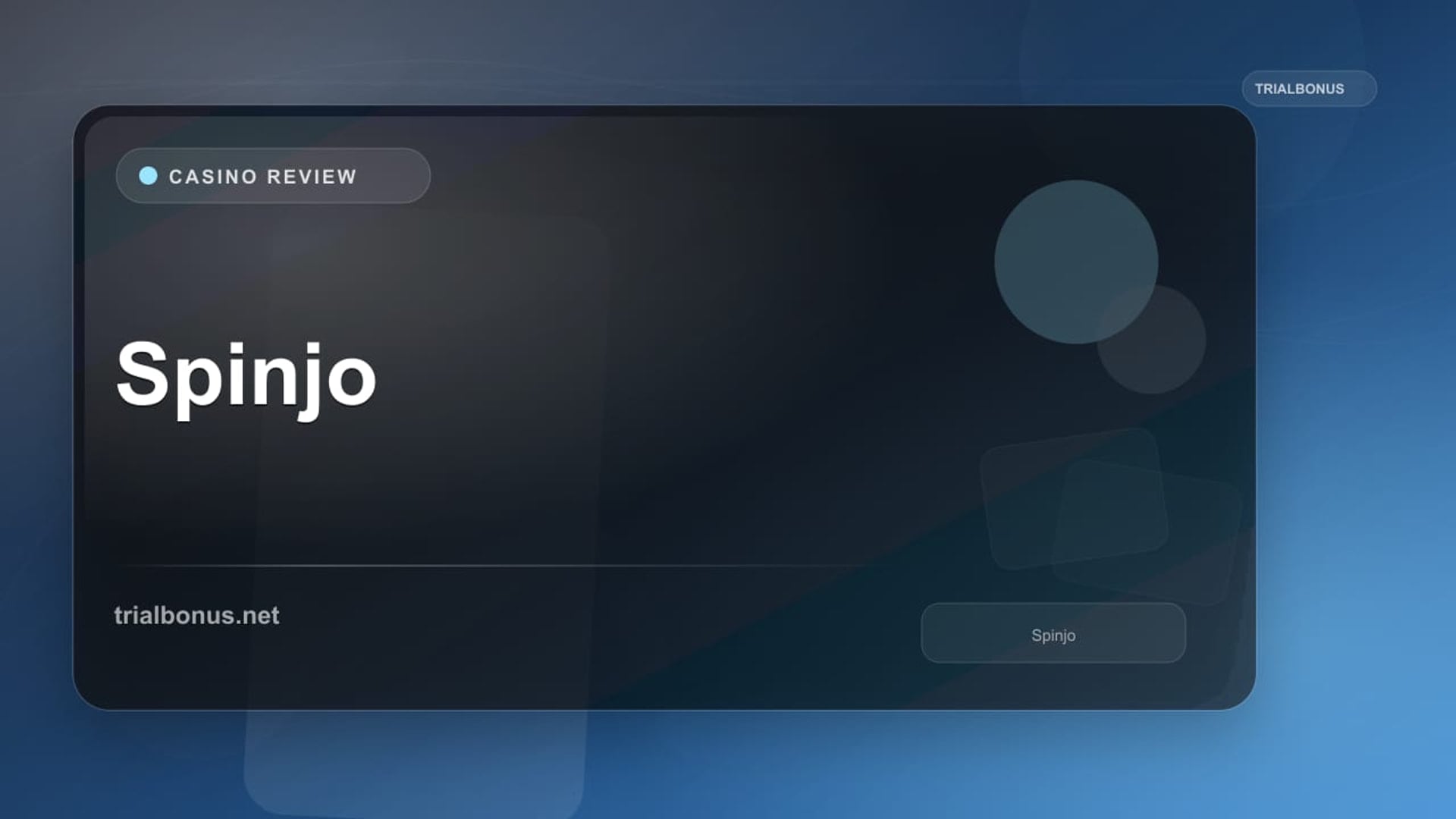 Spinjo review