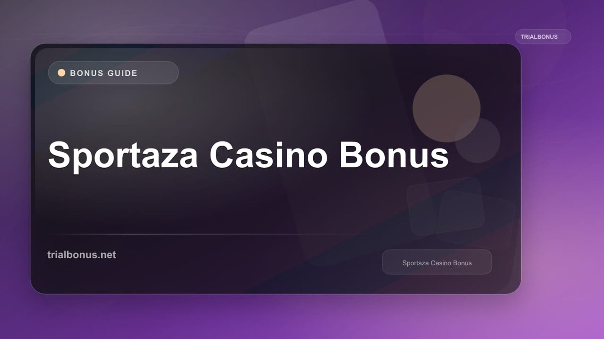 Sportaza Casino Bonus review